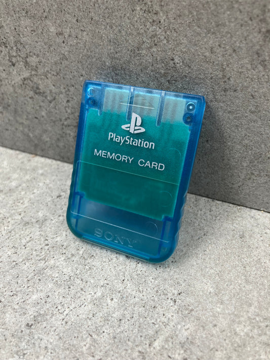 PlayStation 1 Memory Card - Translucent Blue
