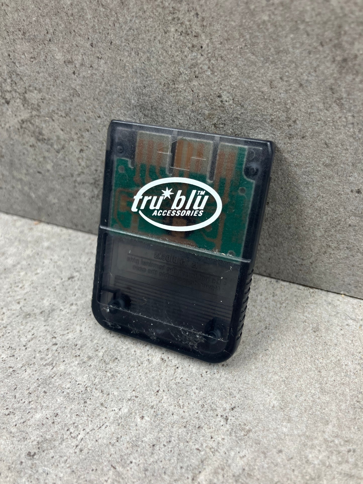 Tru Blu PlayStation 1 Memory Card - Black
