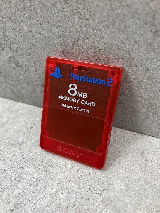 PlayStation 2 Memory Card - Crimson Red