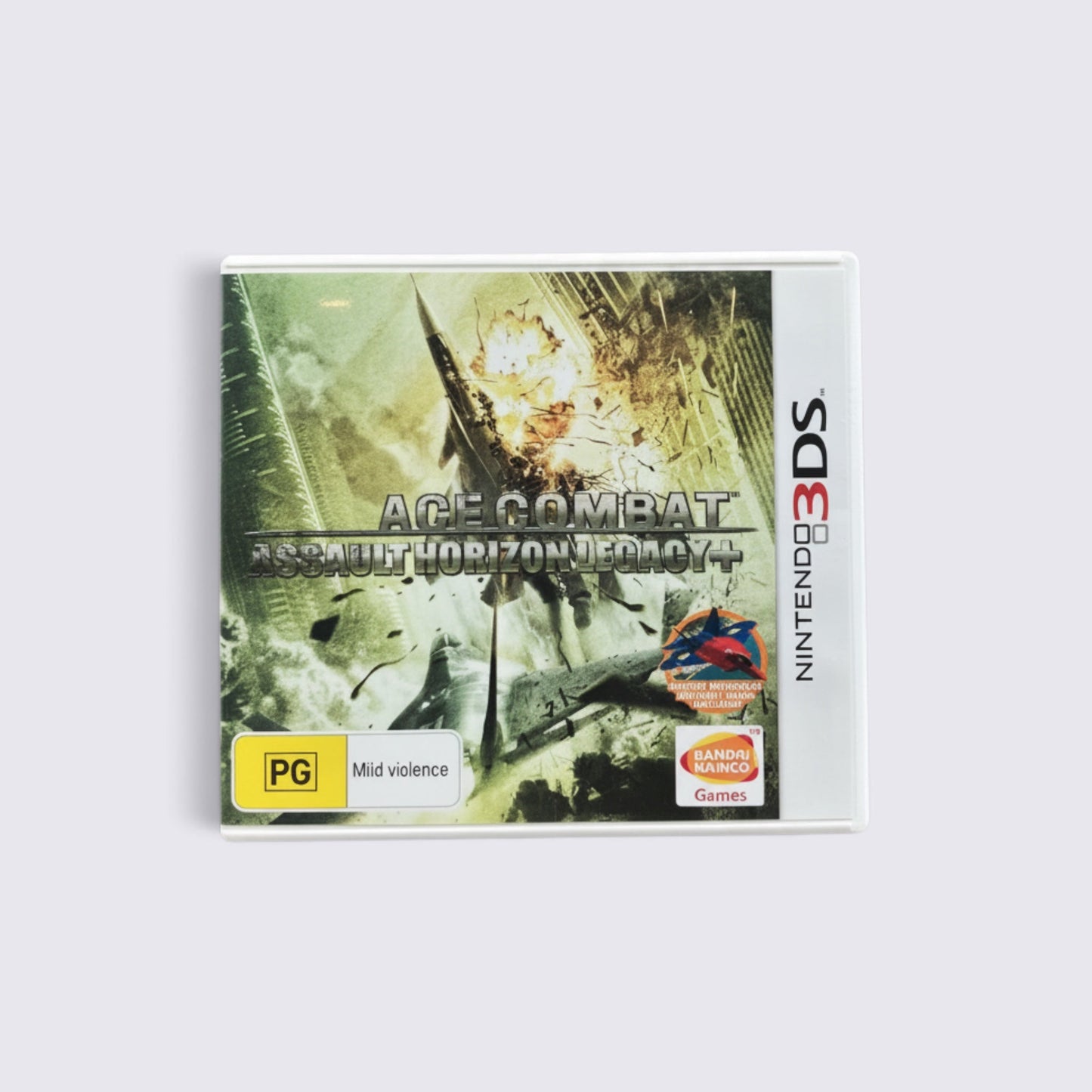 MrPixel Ace Combat: Assault Horizon Legacy+ Nintendo 3DS game case with explosive aerial combat cover art