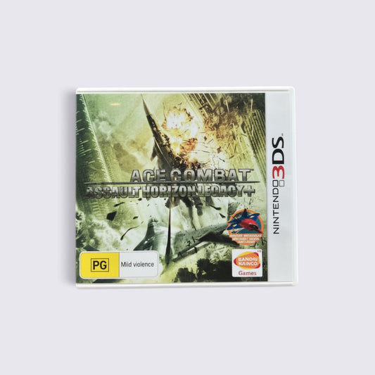 MrPixel Ace Combat: Assault Horizon Legacy+ Nintendo 3DS game case with explosive aerial combat cover art