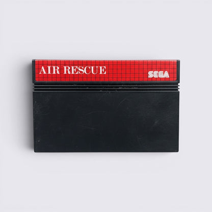 MrPixel Air Rescue Sega arcade game cartridge with a black casing and red grid label.