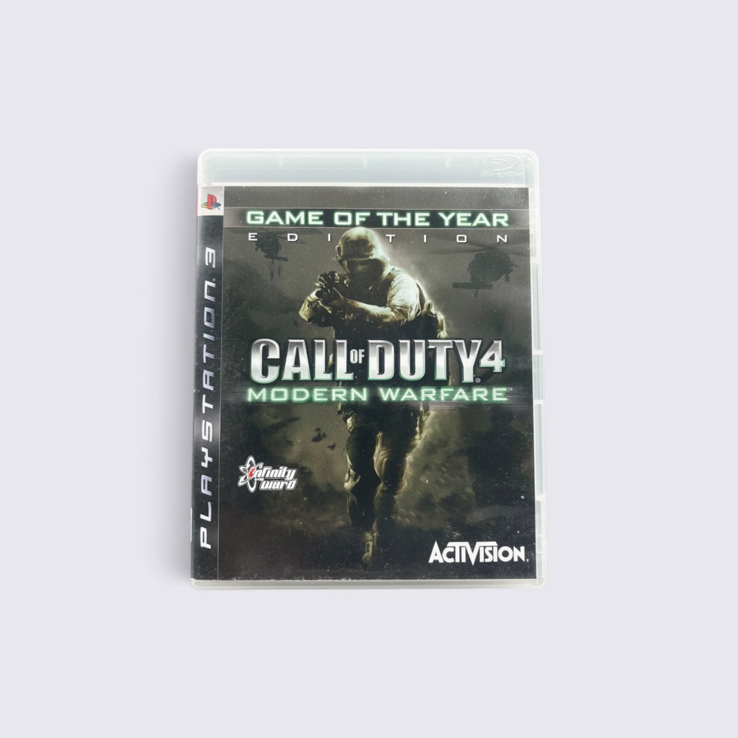 MrPixel Call of Duty 4 Modern Warfare Game of the Year Edition for PlayStation 3 in a clear plastic game case