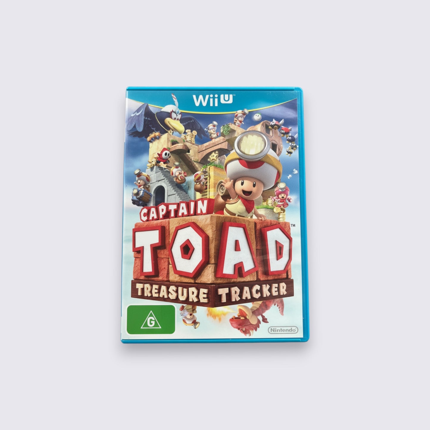 MrPixel Captain Toad: Treasure Tracker Wii U game case featuring diorama-style puzzle adventure artwork