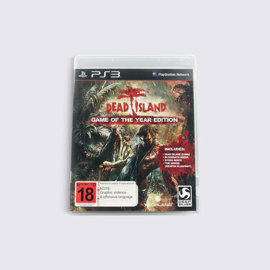 MrPixel Dead Island Game of the Year Edition for PlayStation 3 featuring gritty tropical zombie survival cover art