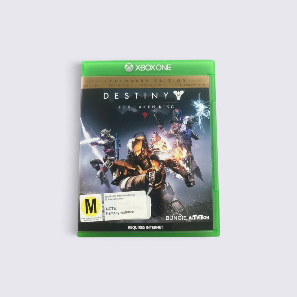 MrPixel Destiny The Taken King Legendary Edition for Xbox One featuring character artwork on the game case cover