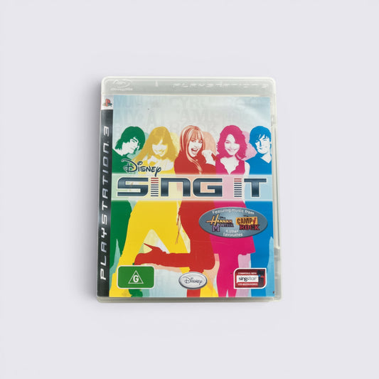 MrPixel Disney Sing It karaoke game for PlayStation 3 featuring High School Musical and Camp Rock cast on cover