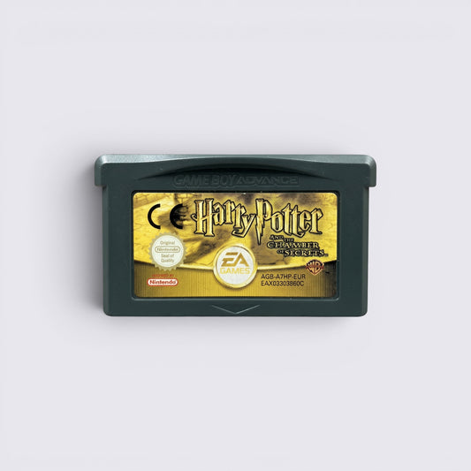MrPixel Harry Potter and the Chamber of Secrets Game Boy Advance cartridge with gold label and EA Games logo