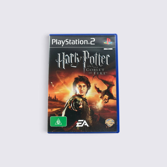 MrPixel Harry Potter and the Goblet of Fire PlayStation 2 game case featuring Harry and a dragon