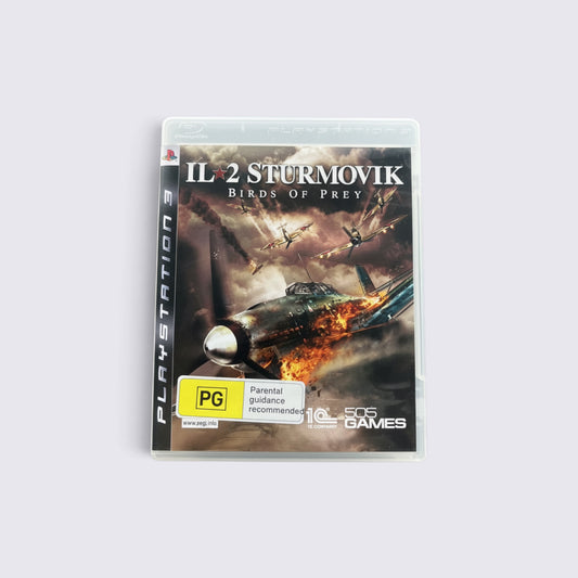 MrPixel IL-2 Sturmovik: Birds of Prey PlayStation 3 game case featuring aerial combat artwork with warplanes.