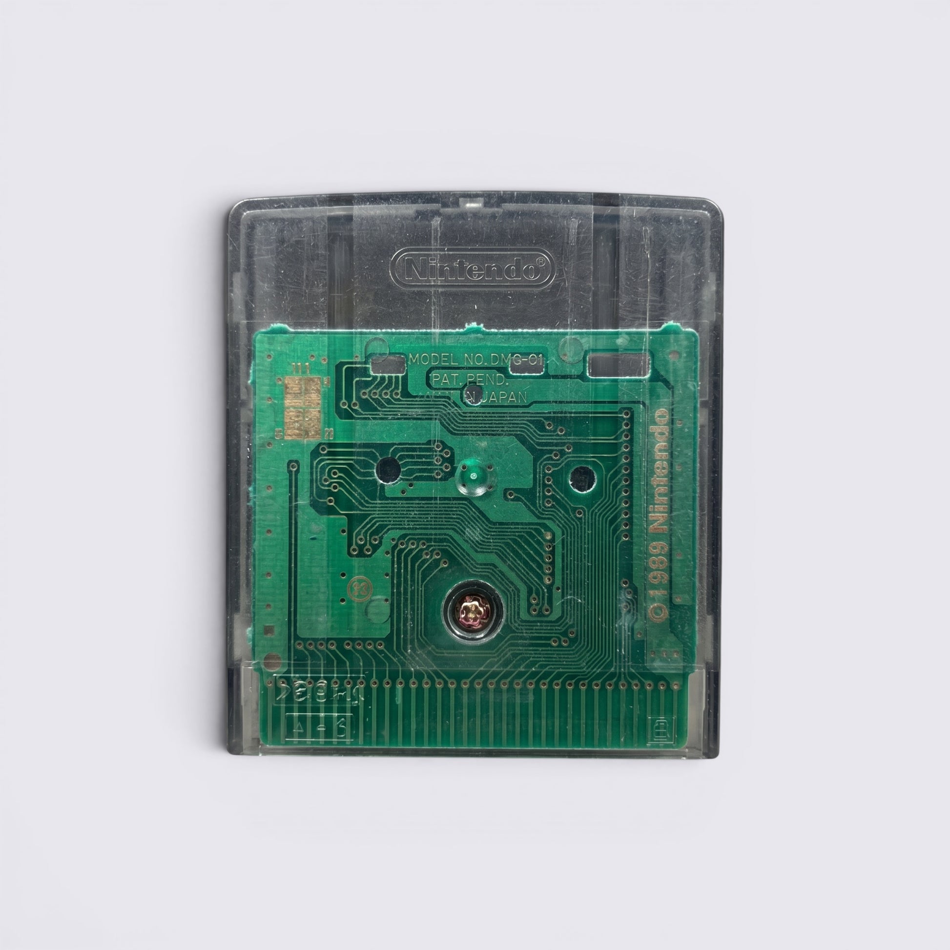 MrPixel Inspector Gadget Operation Madkactus Game Boy cartridge back view showing green circuit board