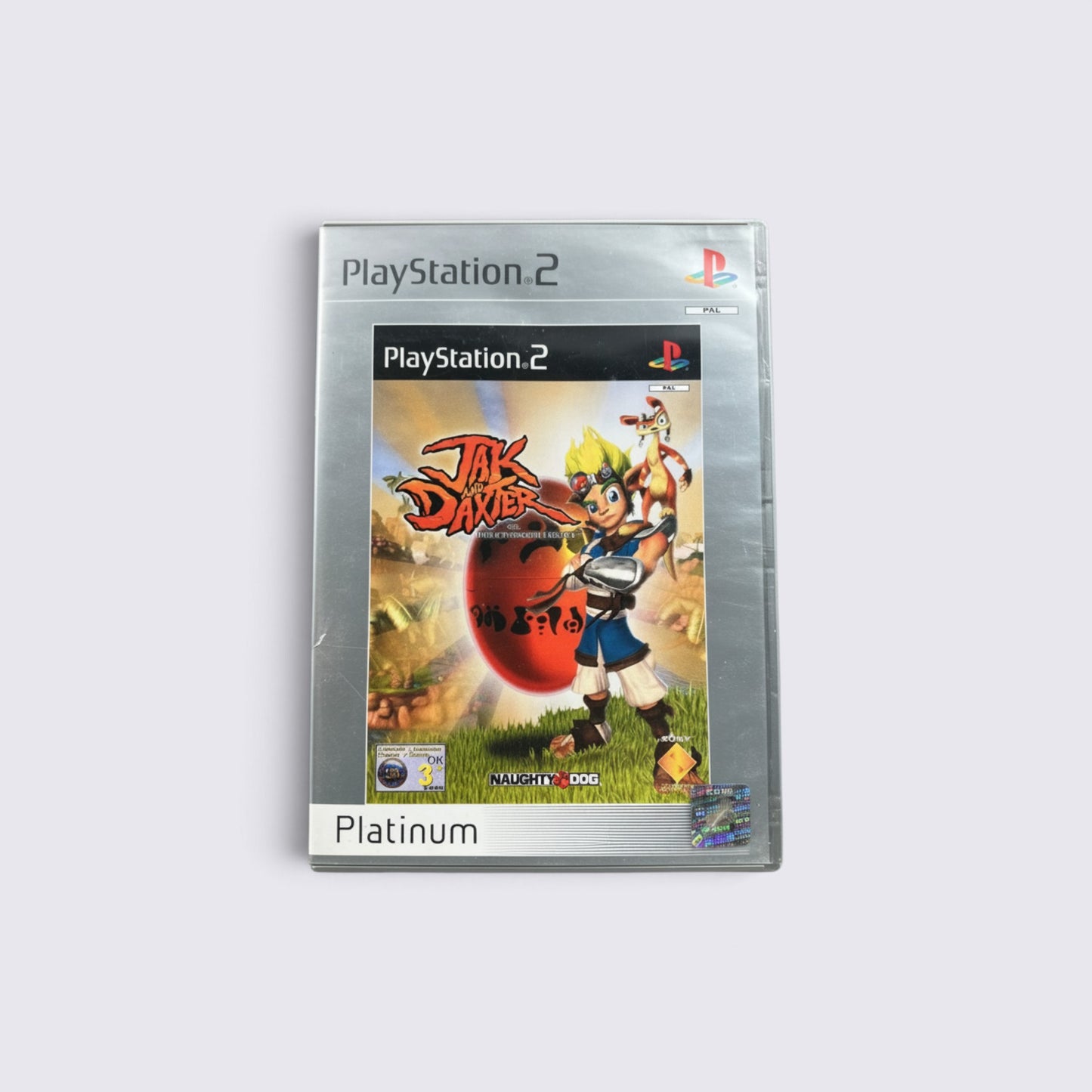MrPixel Jak and Daxter The Precursor Legacy Platinum edition game case for PlayStation 2 featuring Jak and Daxter