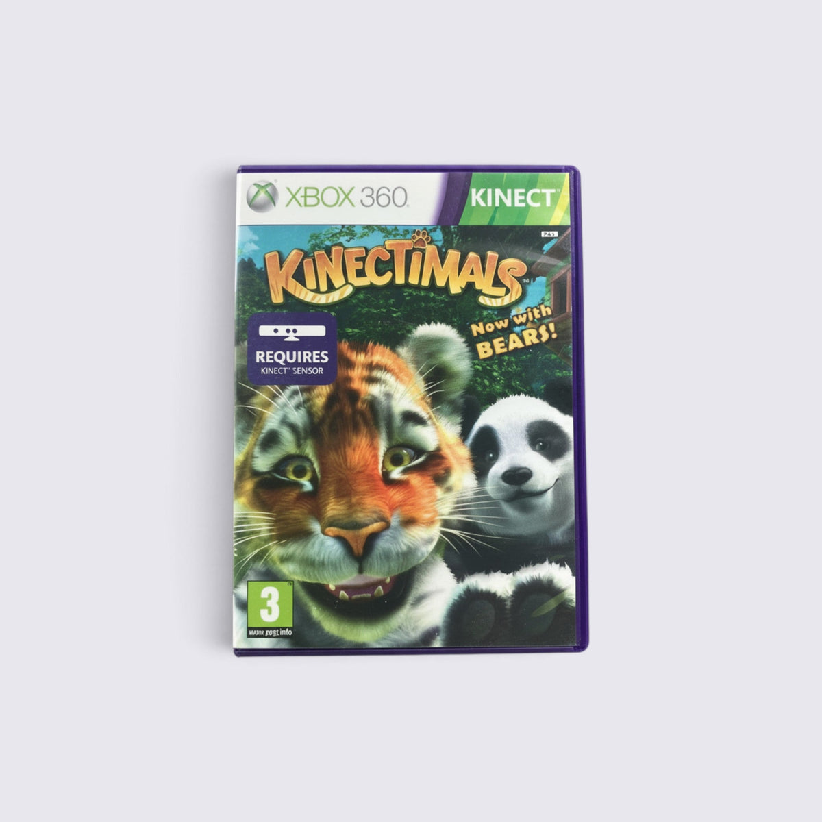 MrPixel Kinectimals: Now with Bears! Xbox 360 game case featuring colourful animal artwork and the Kinect logo