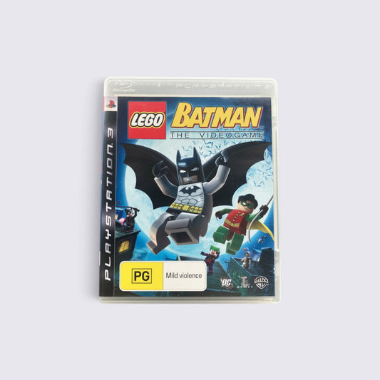 MrPixel LEGO Batman: The Video Game for PlayStation 3 featuring Batman and Robin on the cover art.