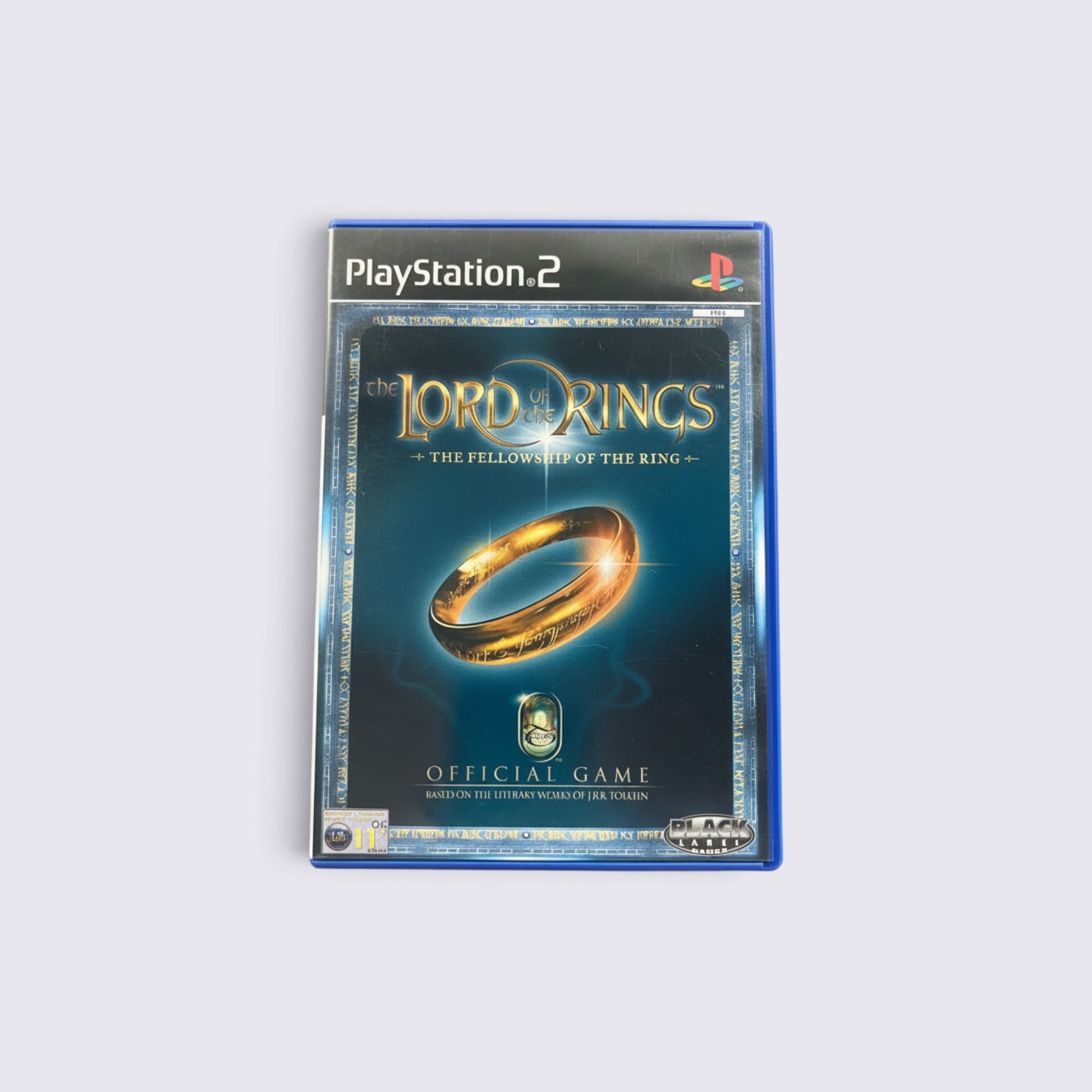 MrPixel The Lord of the Rings The Fellowship of the Ring PlayStation 2 game case with iconic gold ring cover art
