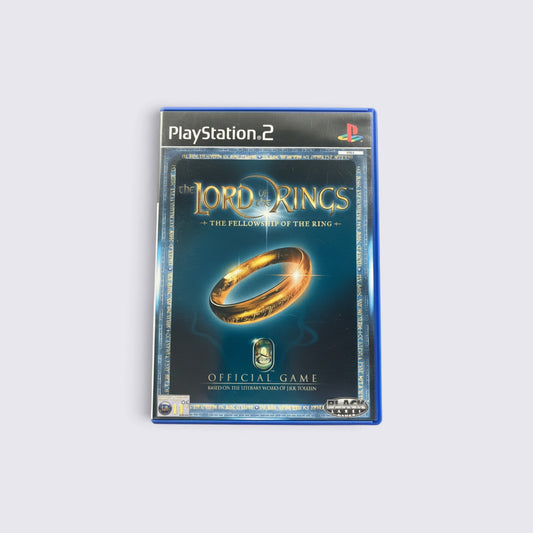 MrPixel The Lord of the Rings The Fellowship of the Ring PlayStation 2 game case with iconic gold ring cover art