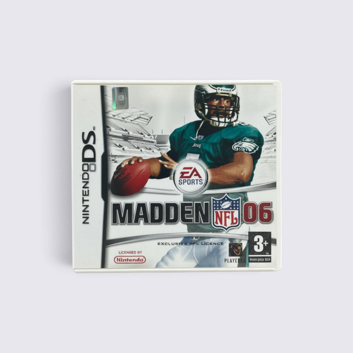 MrPixel Madden NFL 06 game case for Nintendo DS featuring a football player on the cover art.