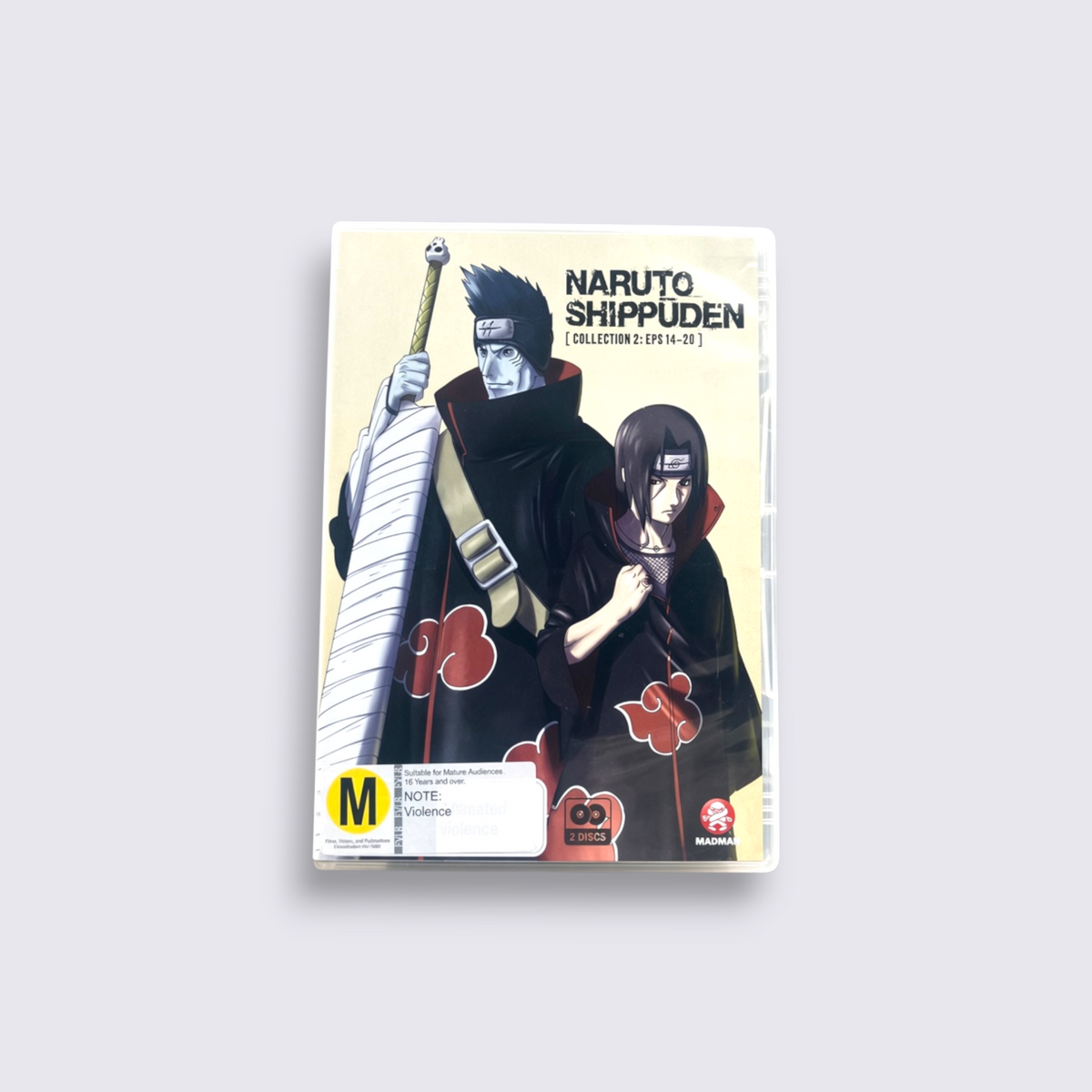 MrPixel Naruto Shippuden Collection 2 DVD case featuring Kisame and Itachi from the Akatsuki on the cover