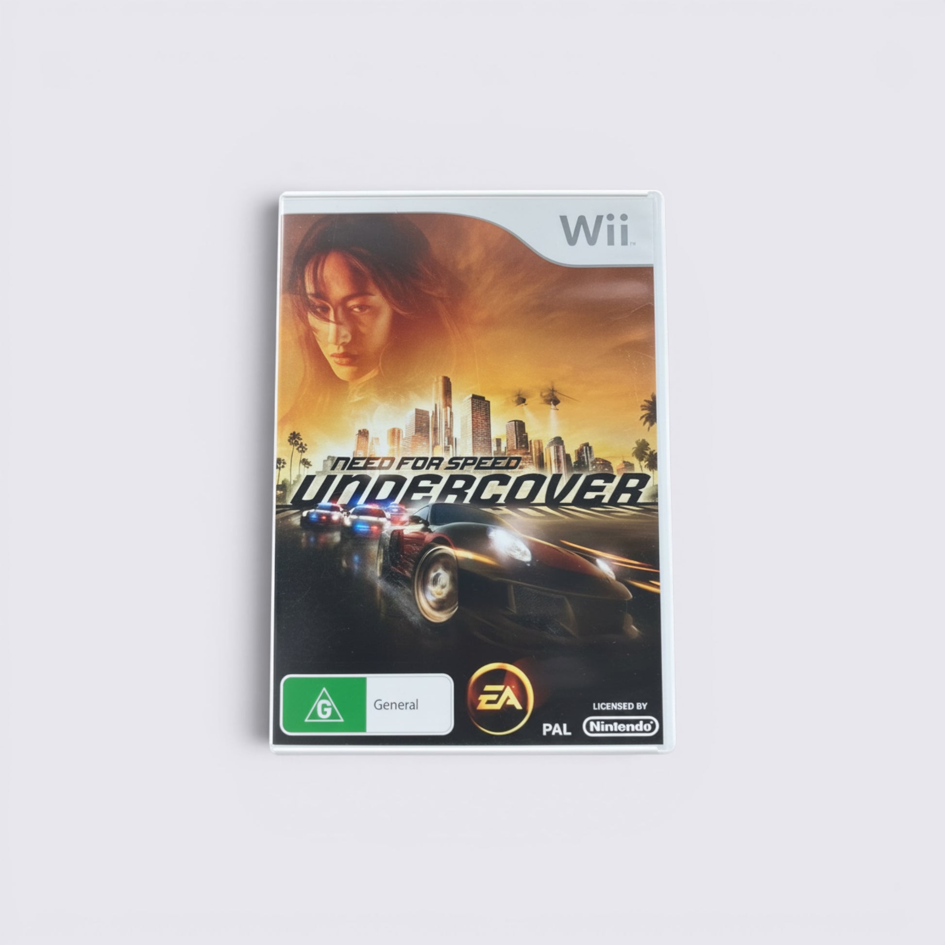 MrPixel Need for Speed: Undercover game case for Nintendo Wii featuring cinematic racing and city skyline artwork.