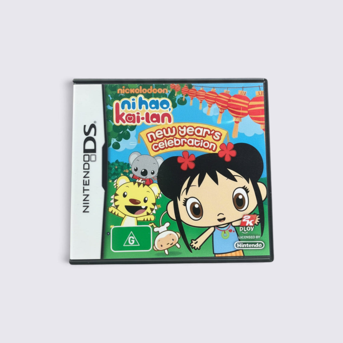 MrPixel Ni Hao, Kai-lan: New Year's Celebration Nintendo DS game case featuring Kai-lan and friends