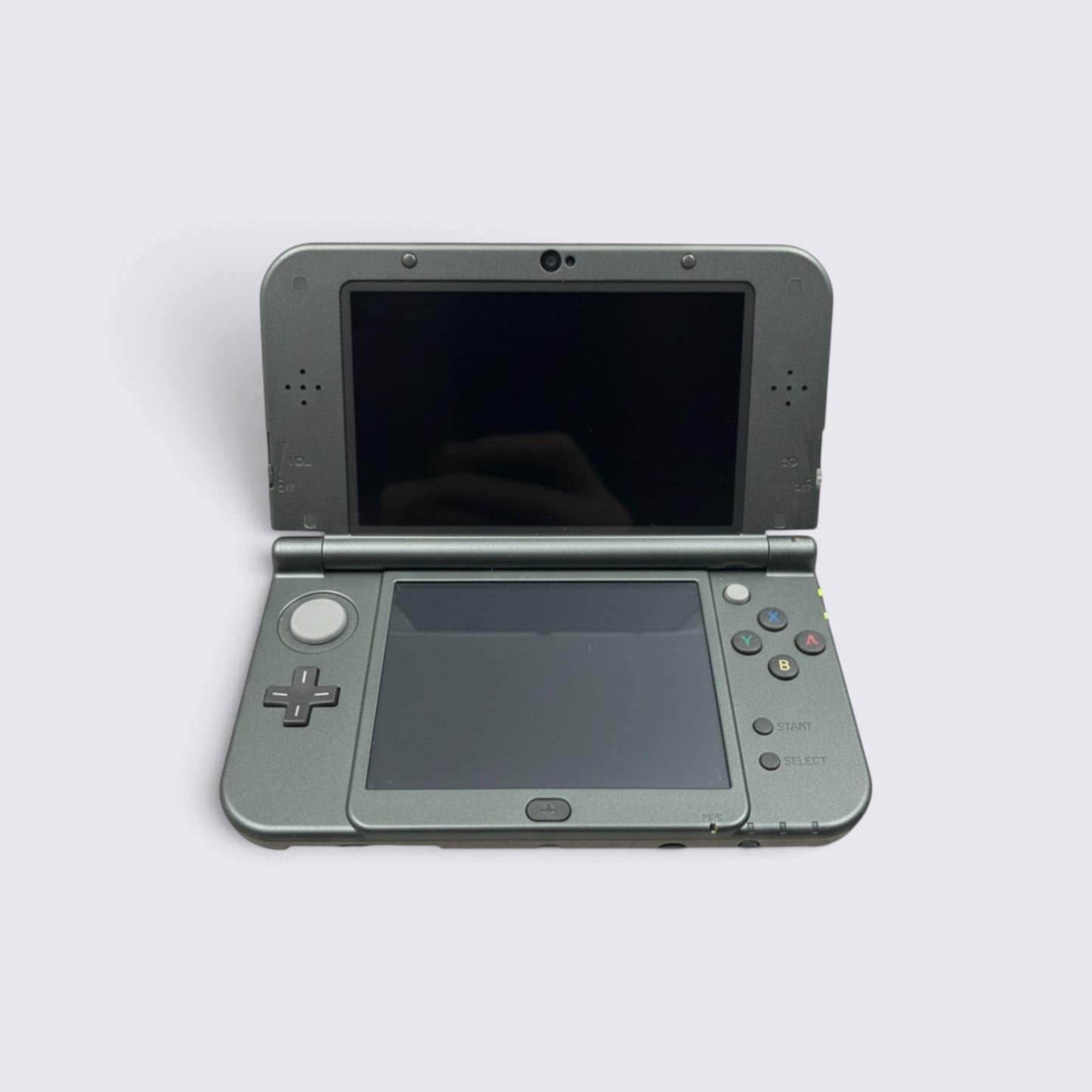 MrPixel New Nintendo 3DS XL Hyrule Edition handheld console in gold with Hylian Crest and dual screens