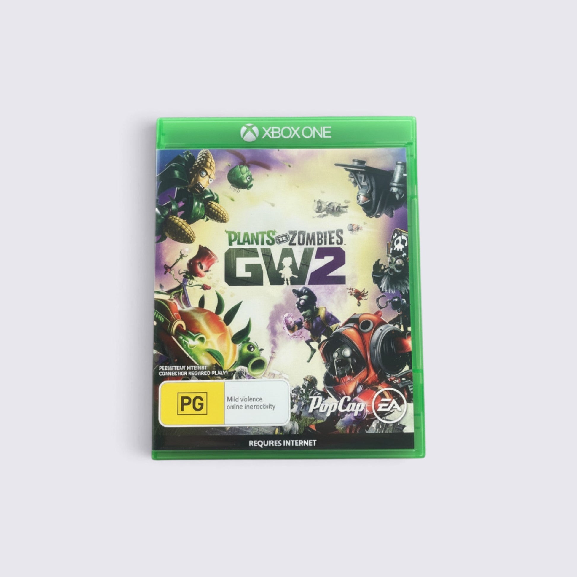 MrPixel Plants vs. Zombies: Garden Warfare 2 Xbox One game case featuring colourful character artwork