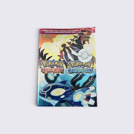 MrPixel Pokemon Omega Ruby and Alpha Sapphire strategy guide featuring Primal Groudon and Primal Kyogre cover art
