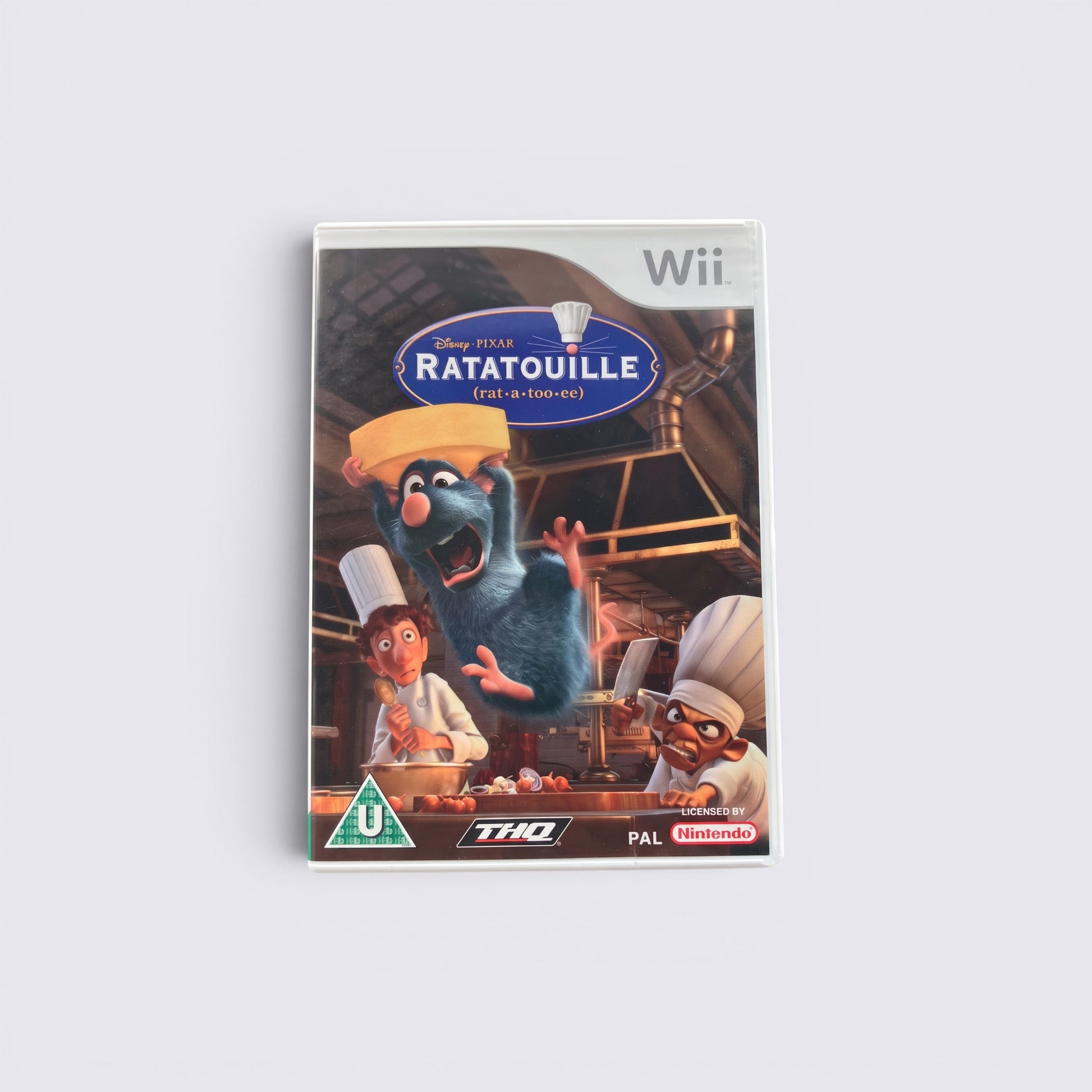 MrPixel Ratatouille video game for Nintendo Wii featuring Remy the rat and chef characters on the cover art