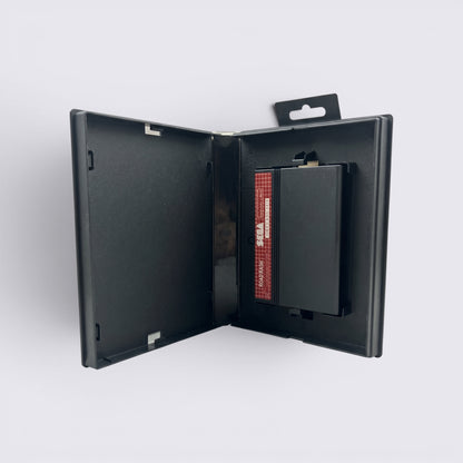 MrPixel Road Rash Sega Genesis game cartridge inside its original black plastic storage case