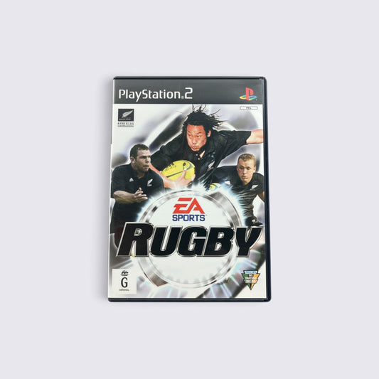 MrPixel Rugby video game for PlayStation 2 featuring All Blacks players on the cover art.