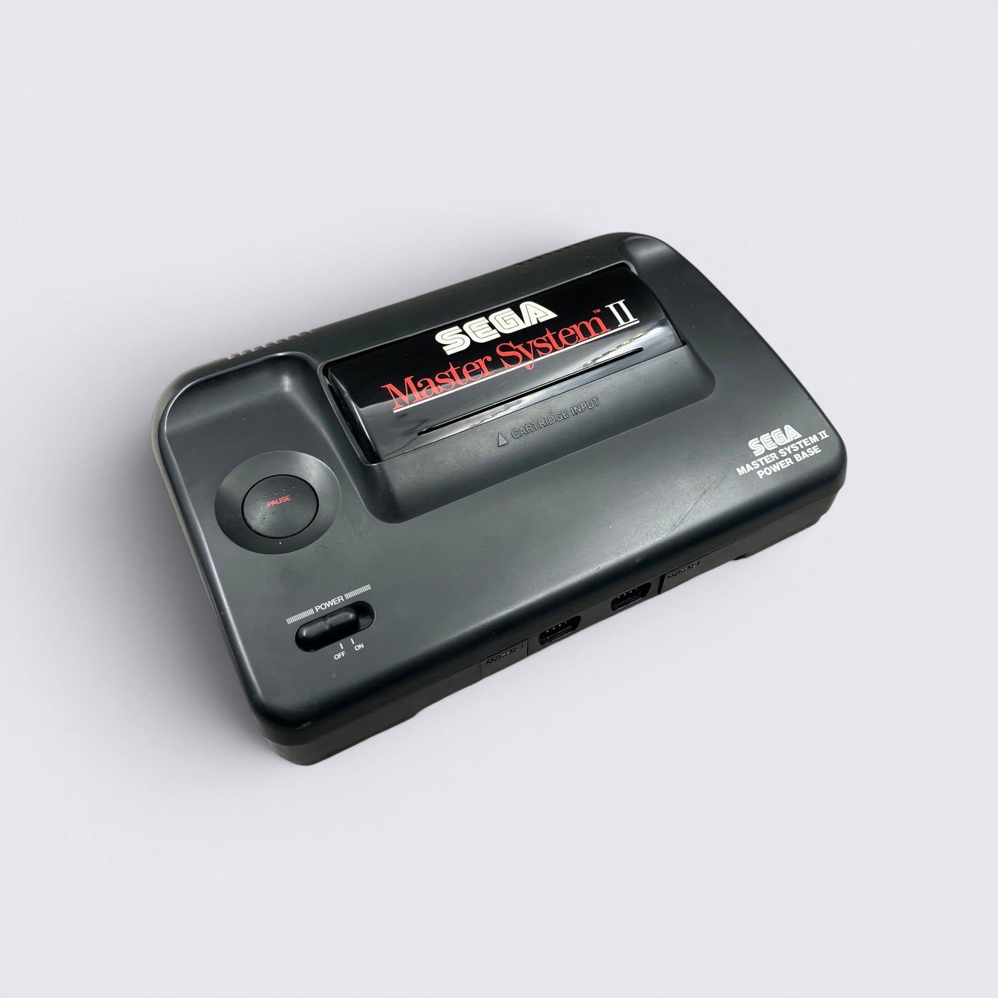 MrPixel Sega Master System II 8-bit retro gaming console in black with cartridge slot and power switch