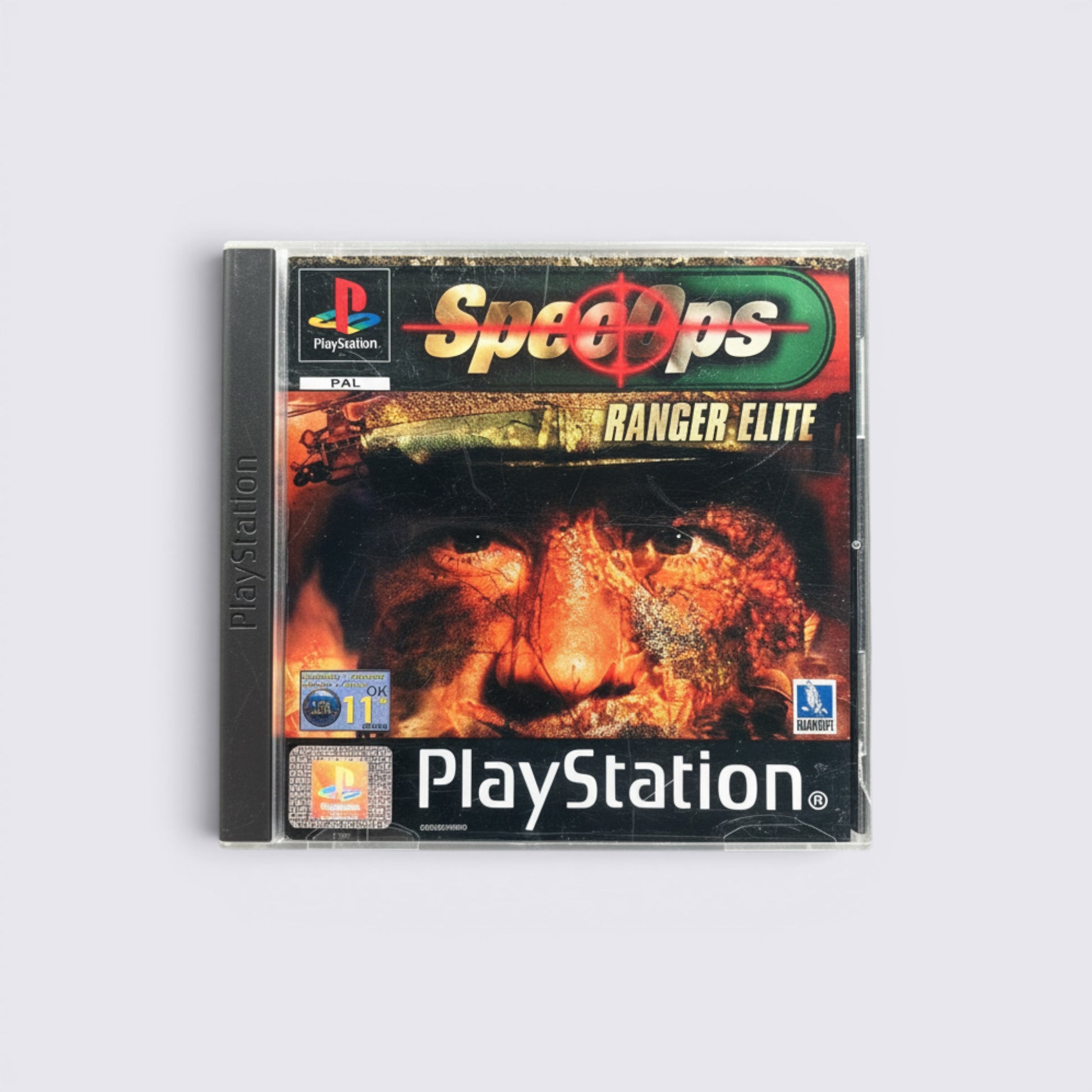 MrPixel Spec Ops: Ranger Elite PlayStation game case featuring a soldier's face with camouflage paint.