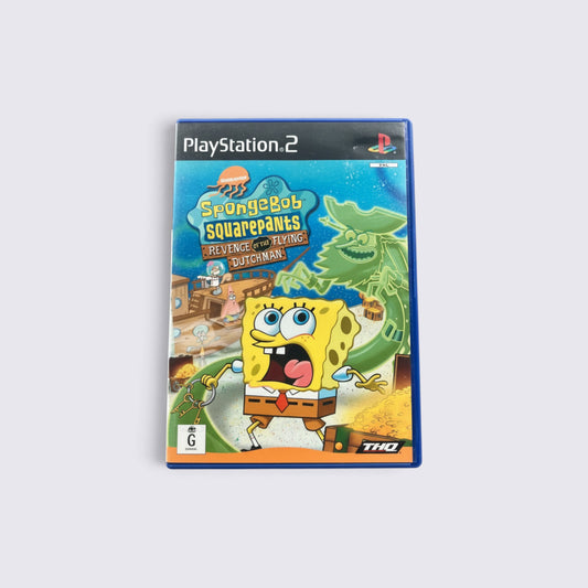 MrPixel SpongeBob SquarePants: Revenge of the Flying Dutchman video game for PlayStation 2 in original blue case.