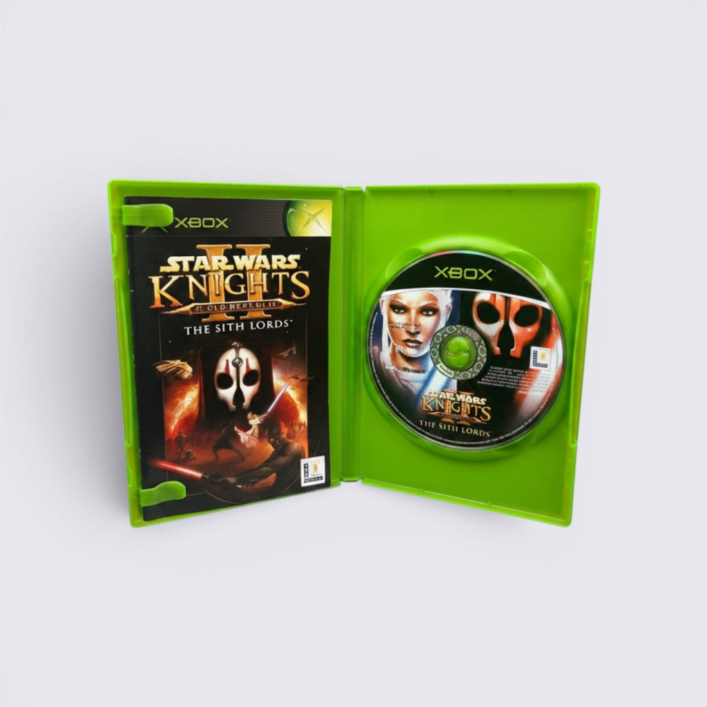 MrPixel Star Wars Knights of the Old Republic II The Sith Lords Xbox game case with disc inside