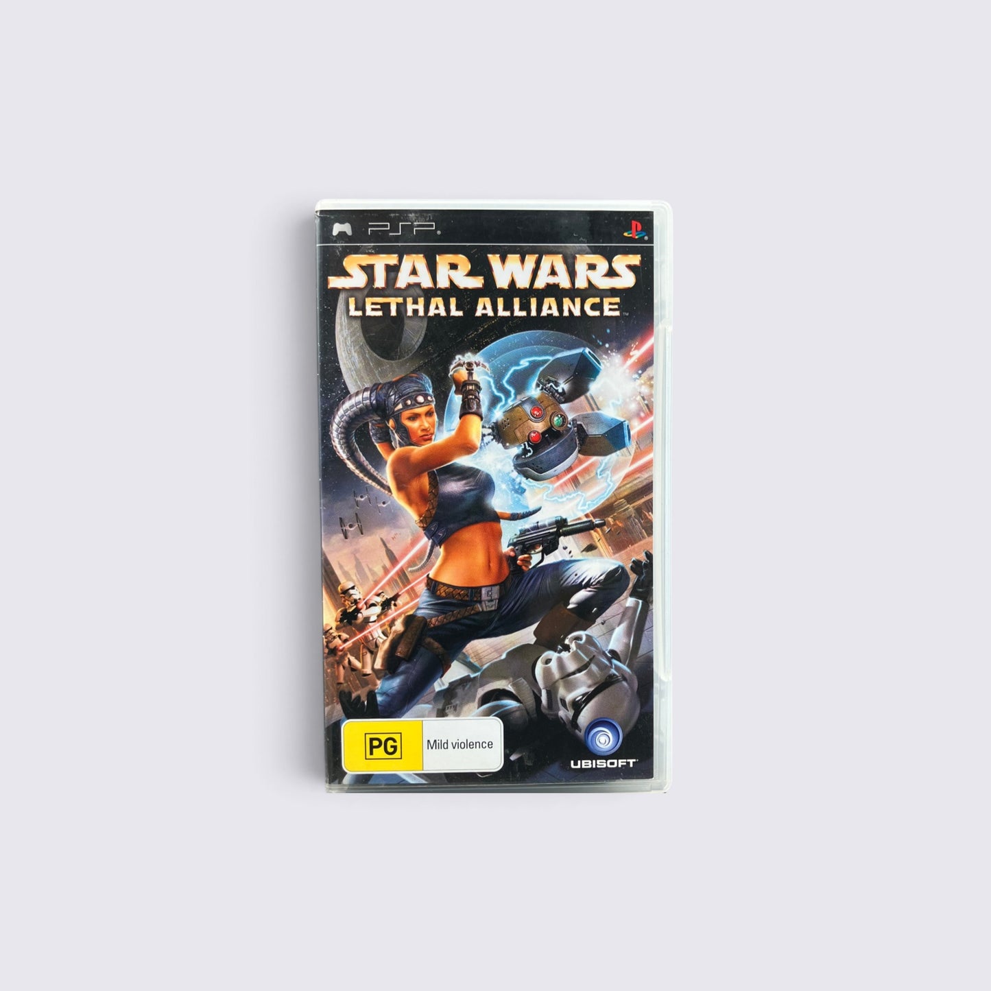 MrPixel Star Wars Lethal Alliance PSP game case featuring Rianna Saren and her droid companion 11-4D