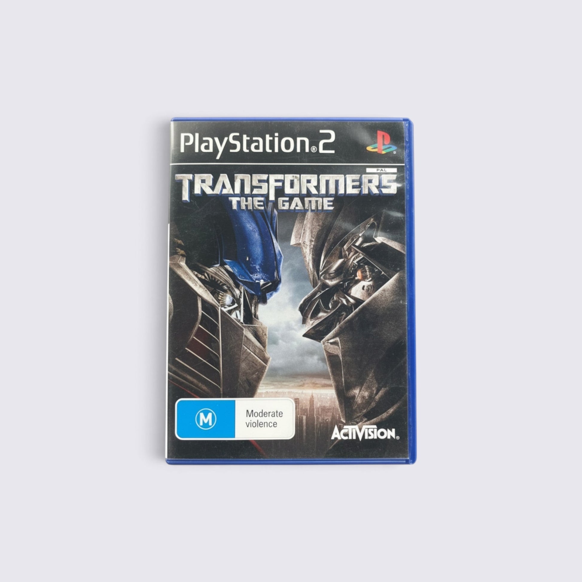 MrPixel Transformers The Game for PlayStation 2 featuring Autobot and Decepticon face-off cover art