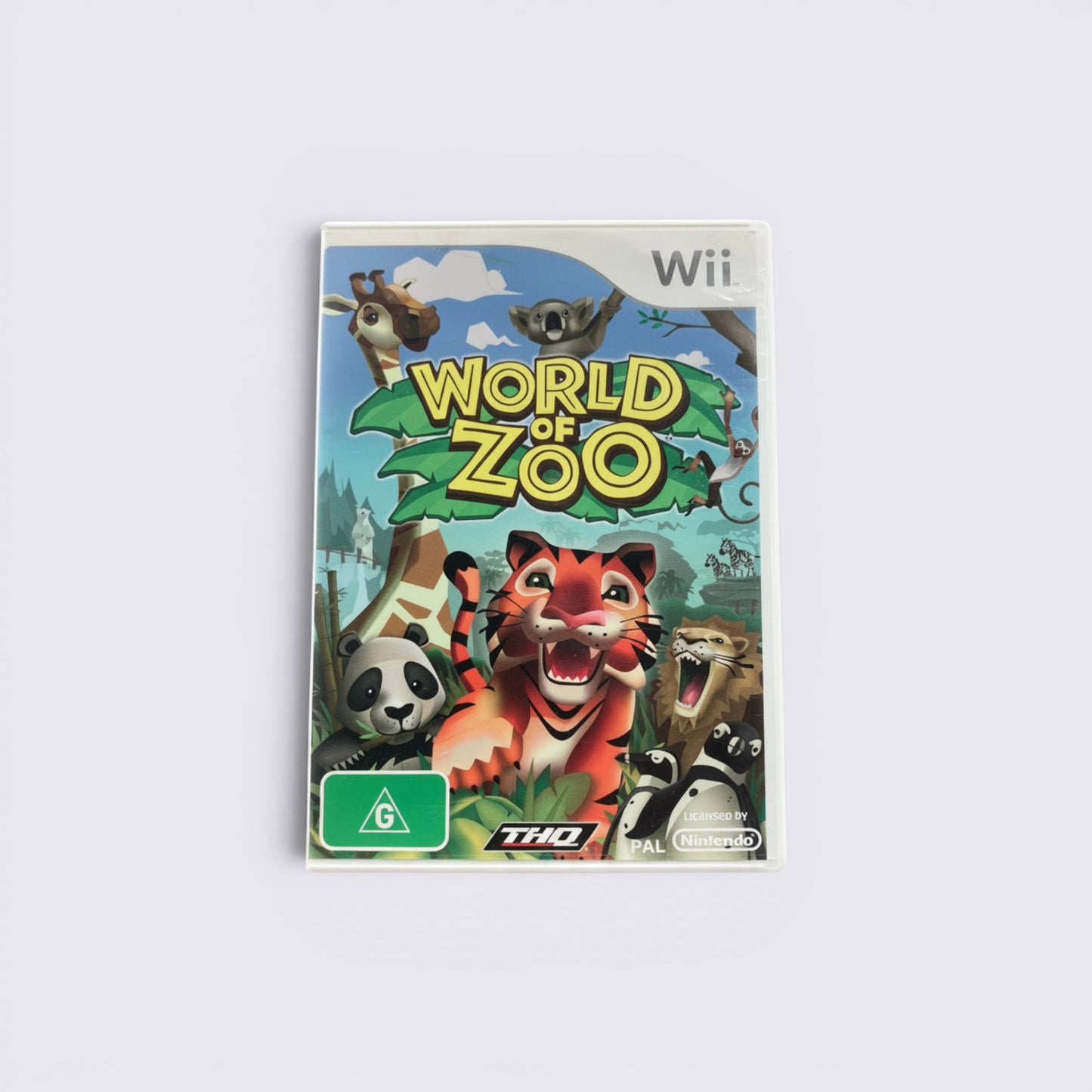 MrPixel World of Zoo video game for Nintendo Wii featuring colourful animal illustrations on the cover art.