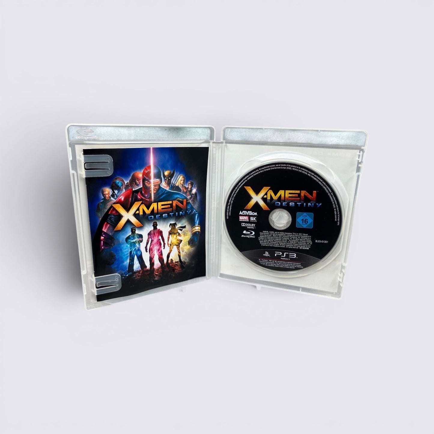 MrPixel X-Men Destiny action RPG game for PlayStation 3, featuring game disc and case artwork with mutant characters.