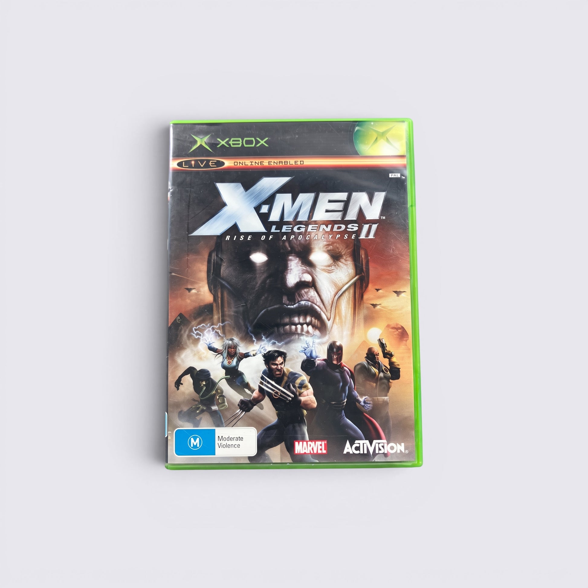 MrPixel X-Men Legends 2 Rise of Apocalypse video game for original Xbox featuring Marvel mutant character artwork